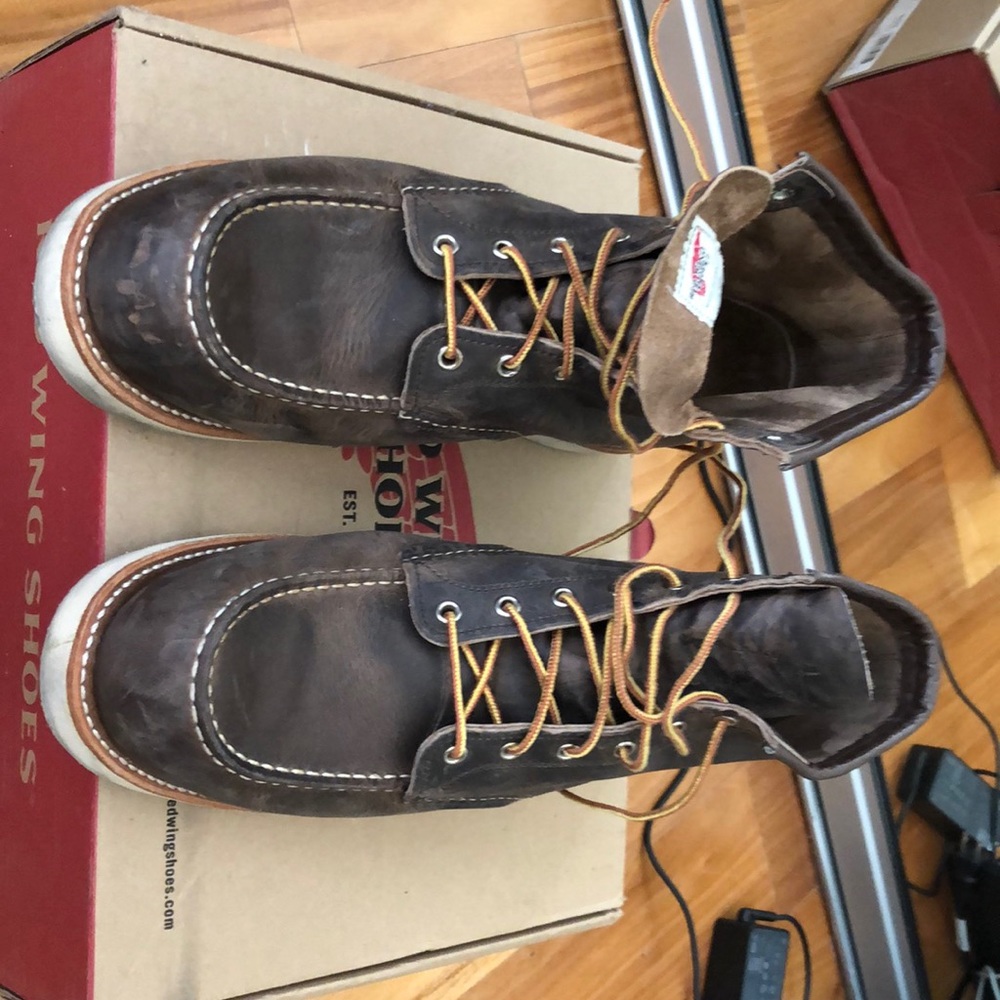 Red Wing Mocs (concrete color)